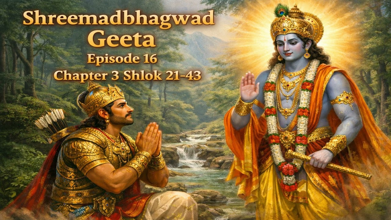 Episode 16 Shreemadbhagwad Geeta Chapter 3 Shlok 01-20