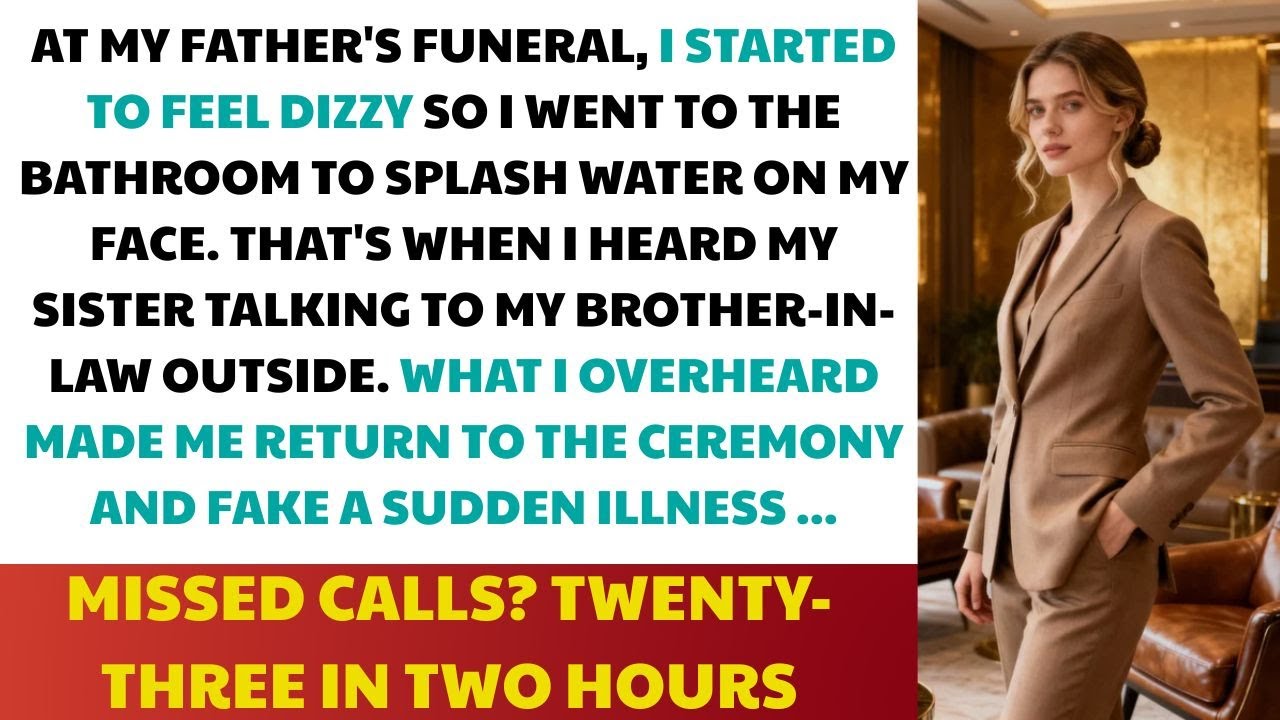 At My Father’s Funeral, I Heard Something That Made Me Fake A Sudden Illness To Survive.