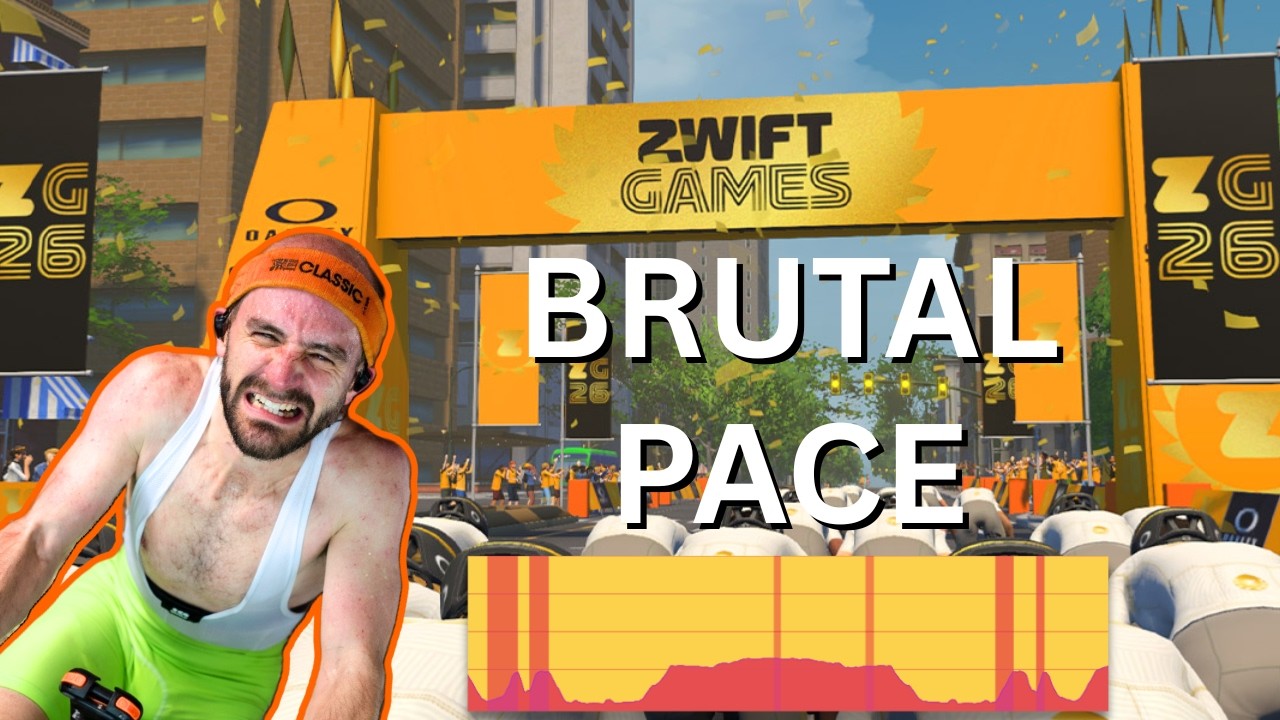 The pace of this was INSANE... 🔥 Zwift Games 2026 Stage 3 Cobbled Crown