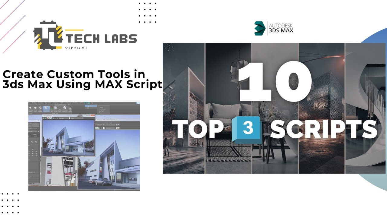 Create Custom Tools in 3ds Max Using MAX Script | 5-KStudio Sweep Profile l Full Tutorial