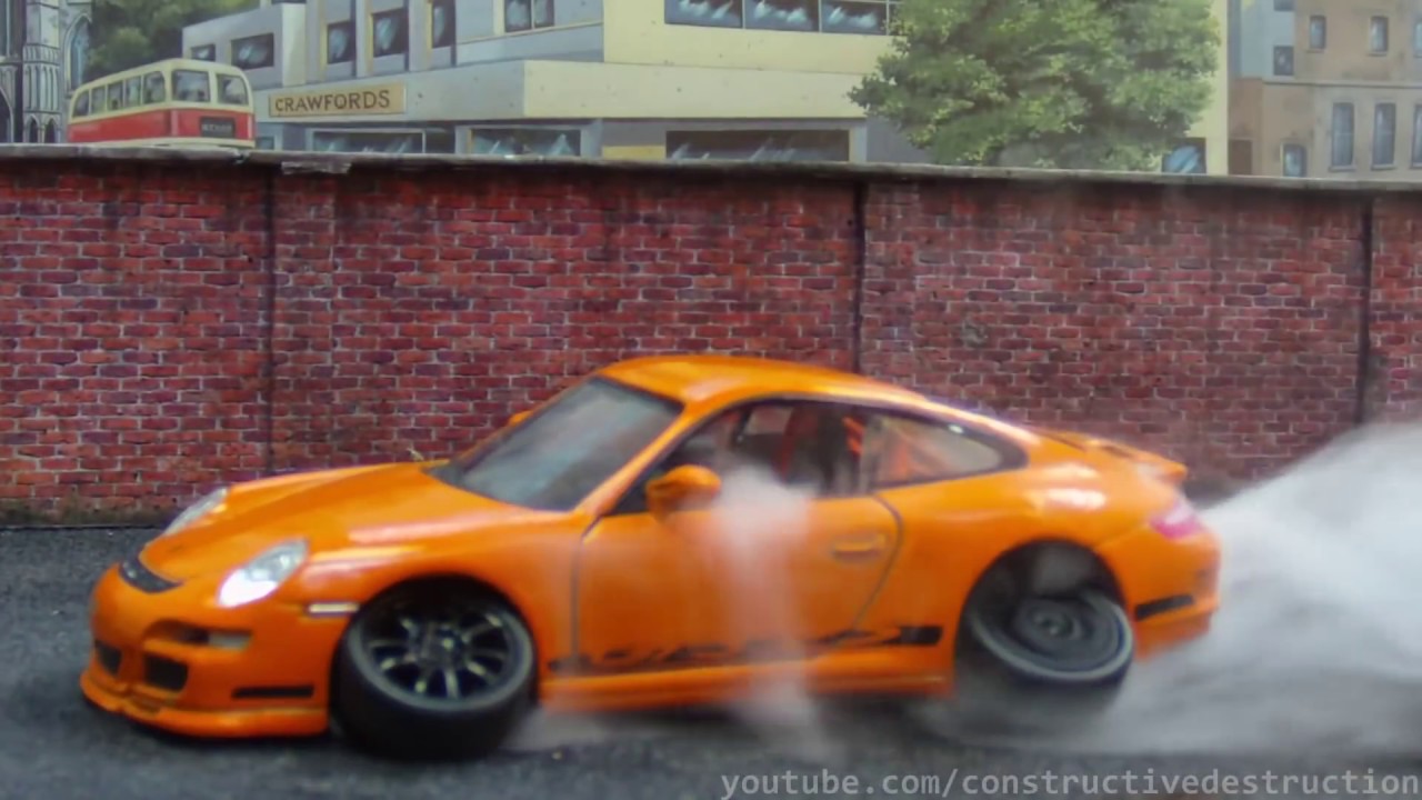 Extreme Camber Burnout Ends In Flames