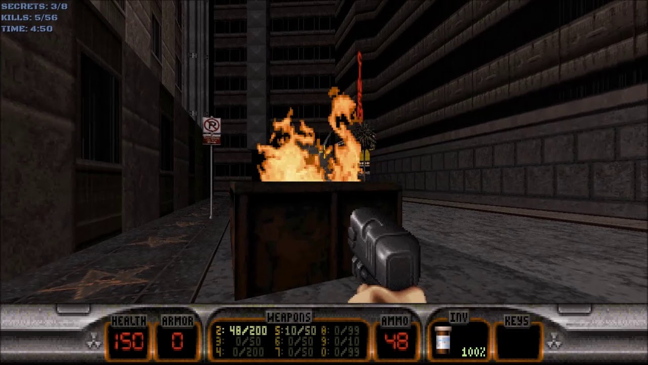 Duke Nukem 3D (100%) Walkthrough (E1L1: Hollywood Holocaust)