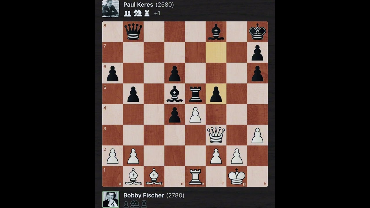 Bobby Fischer vs Paul Keres || Zurich - Switzerland, 1959
