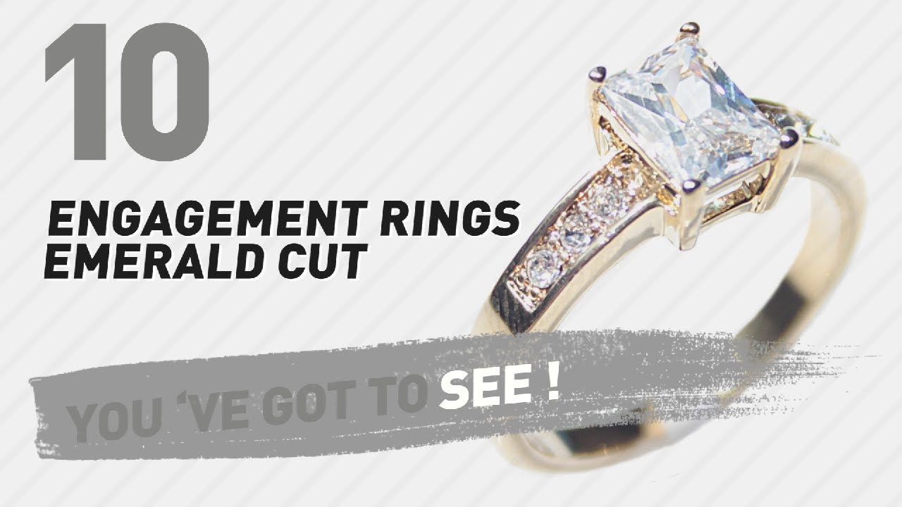 Engagement Rings Emerald Cut Top 10 Collection // UK New & Popular 2017