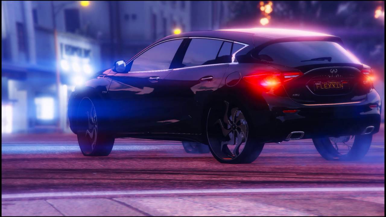 CUSTOM INFINITI Q30 Black & Gold - Drift Practice 1