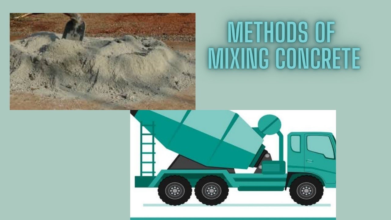 CIVIL 19//Methods of mixing concrete//hand mixing//machine mixing