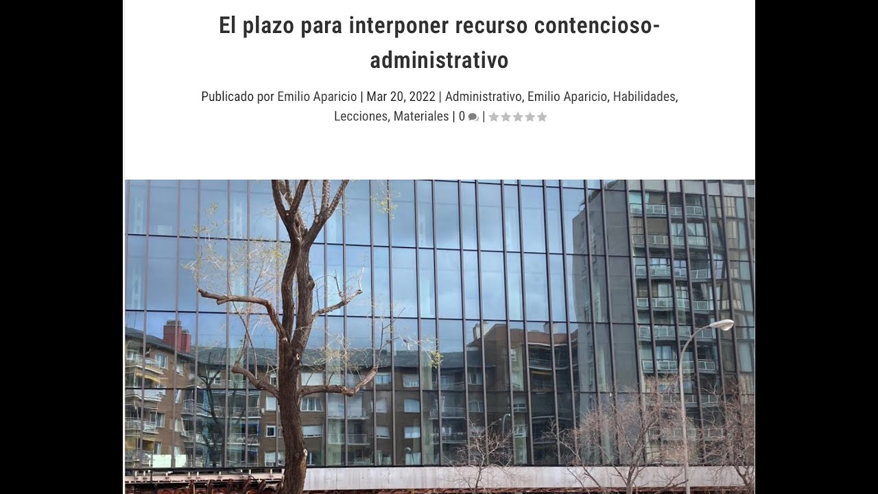 El plazo para interponer recurso contencioso-administrativo