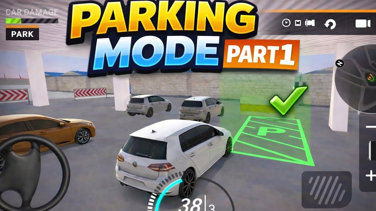 Drive for Speed Simulator Gameplay| Part 1 | Parking Mode | Level 1 - 20