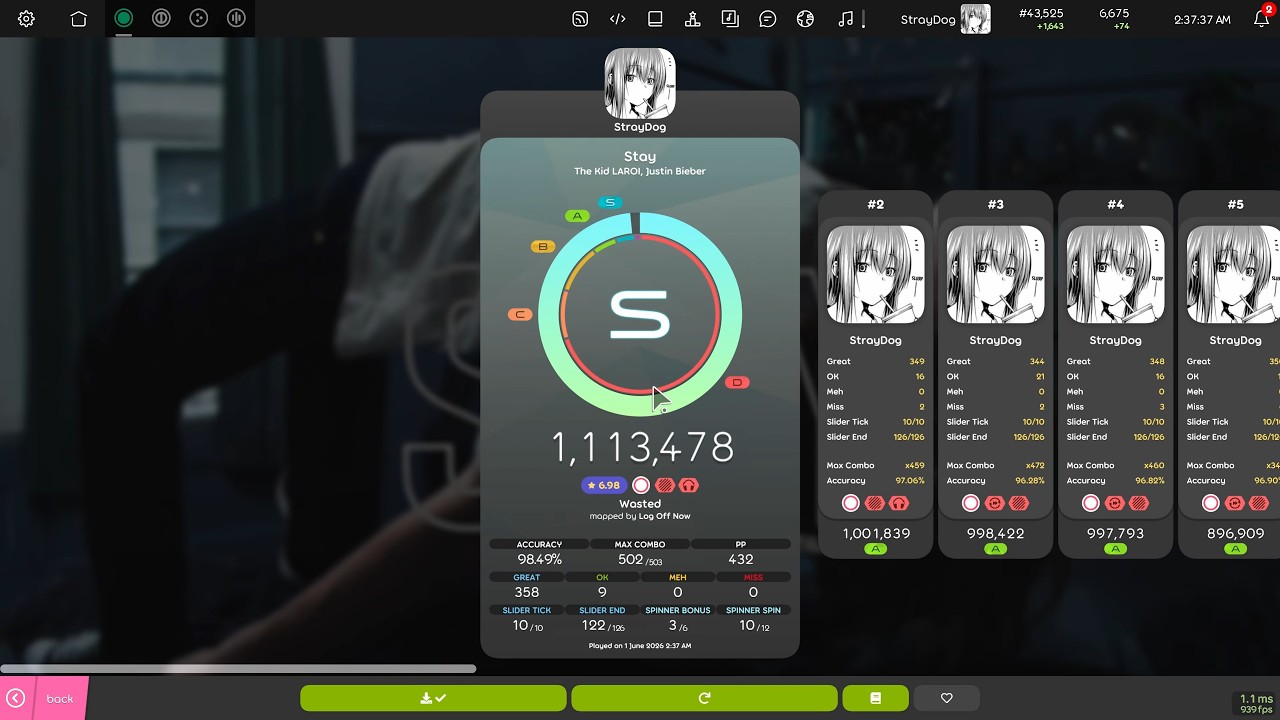 Easiest map to get 400pp on Osu (HDDT)