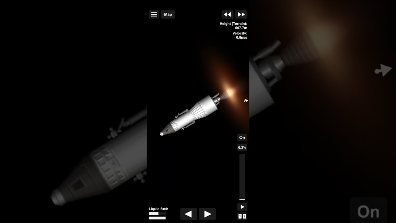 Landing at captured asteroid and returning