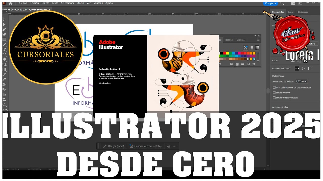 CURSO COMPLETO DE ADOBE ILLUSTRATOR 2025 DESDE CERO