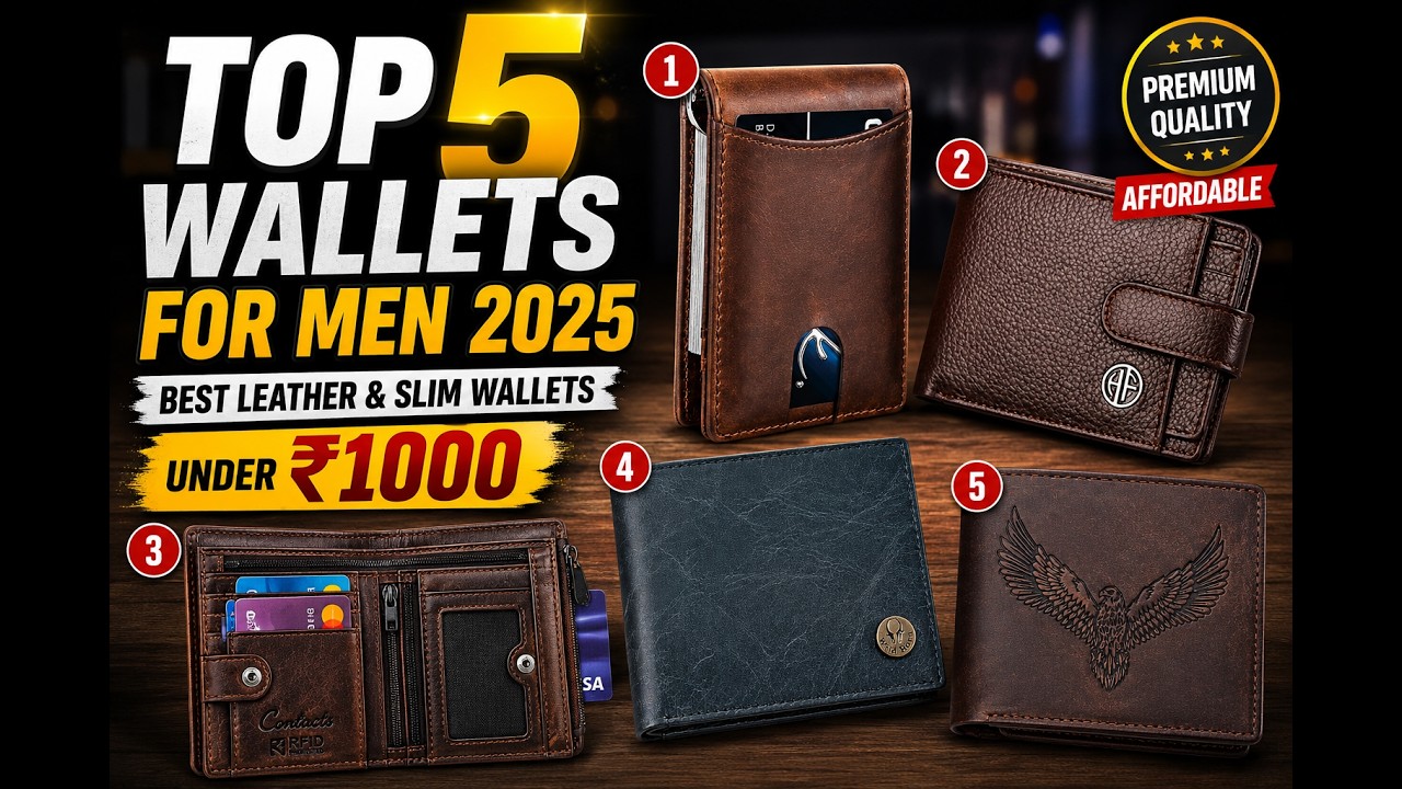 Top 5 Wallets for Men 2025 | Best Leather & Slim Wallets Under 1000