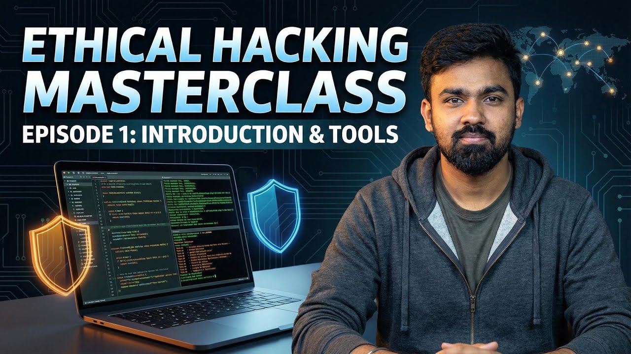 ETHICAL HACKING LIVE [ Session - 01 ] : Full Course for FREE 🛡️ Zero to Mastery 2026 #ethicalhacking