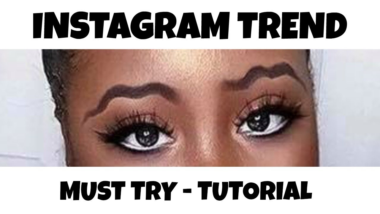 SQUIGGLY / WAVY BROWS TRENDS - Viral Instagram Trend Must Try
