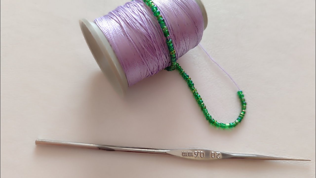 Yazmadan Ayrı Yapılan Boncuklu Tığ Oyası Modeli #699