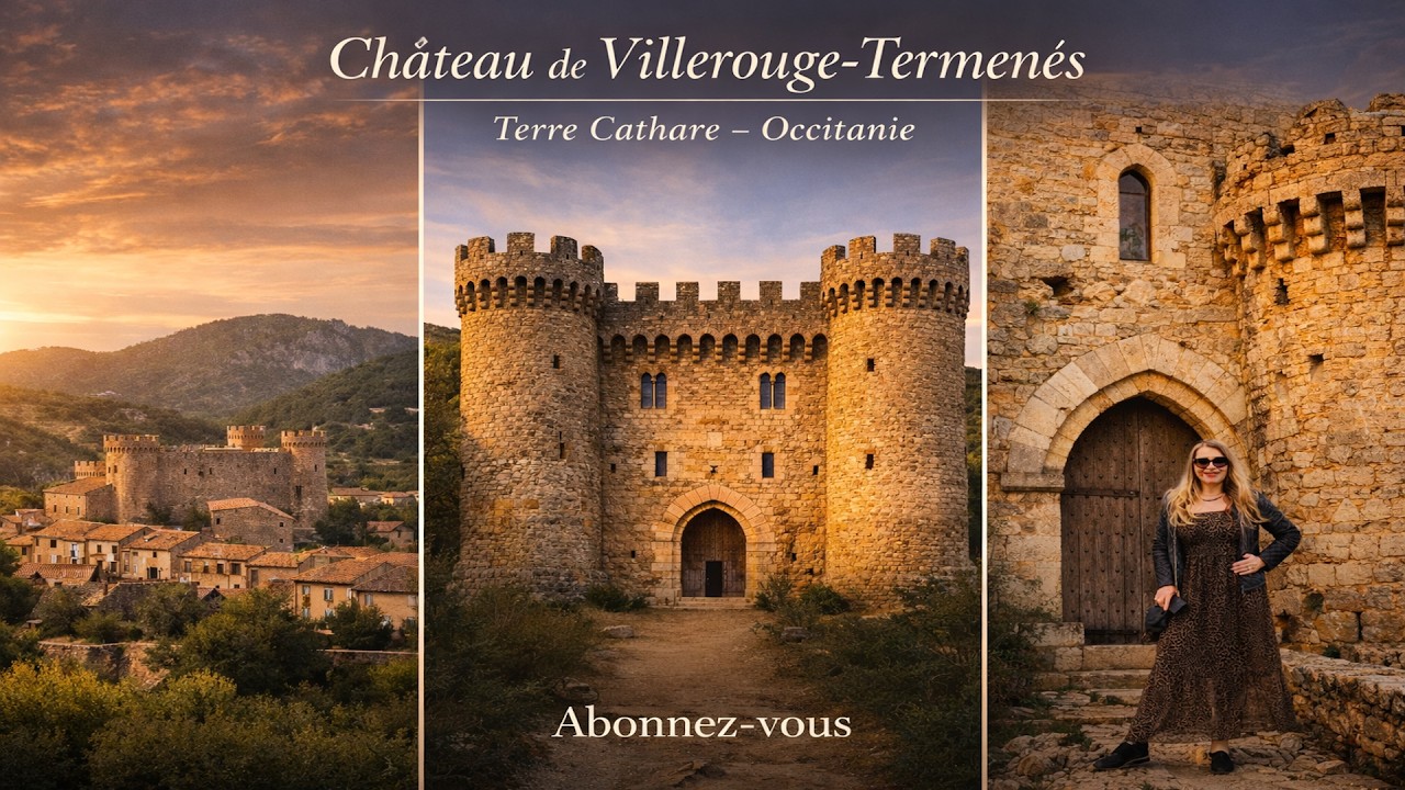 Château et Resto en habit époque a  Villerouge de Termenes 4k