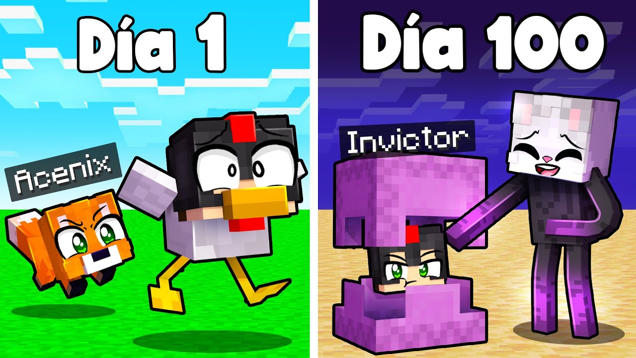 MINECRAFT pero Cada DÍA Nos CONVERTIMOS en un ANIMAL DIFERENTE 😂 VICNIX TRANSFORMADOS #1