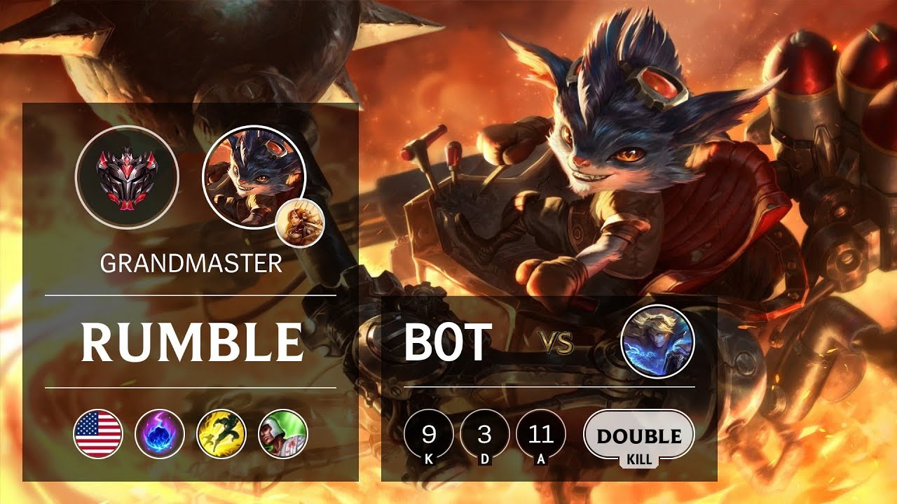 Rumble Bot vs Ezreal - NA Grandmaster Patch 9.22