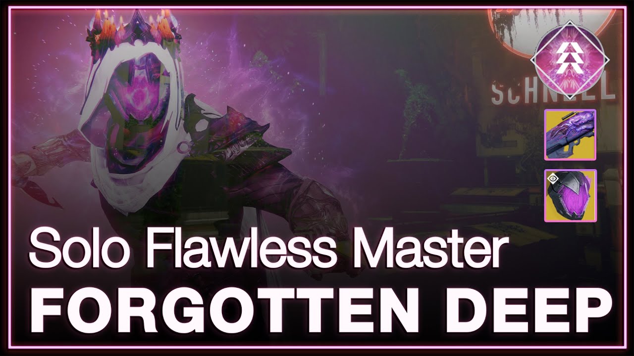 Solo Flawless Master The Forgotten Deep - Prismatic Hunter