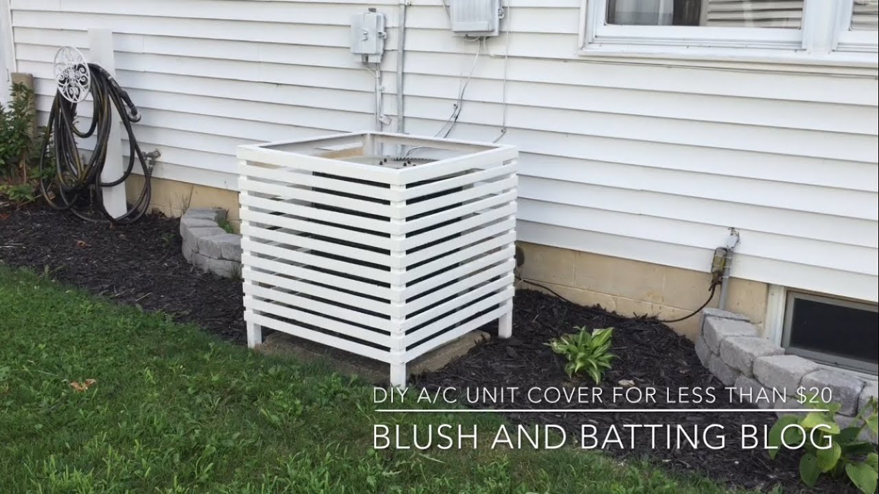 DIY A/C Unit Cover For Less Than $20