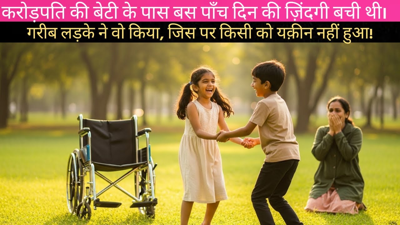 अरबपति की बेटी के पास 5 दिन थे, गरीब लड़के ने ऐसा किया कि सब हैरान रह गए!