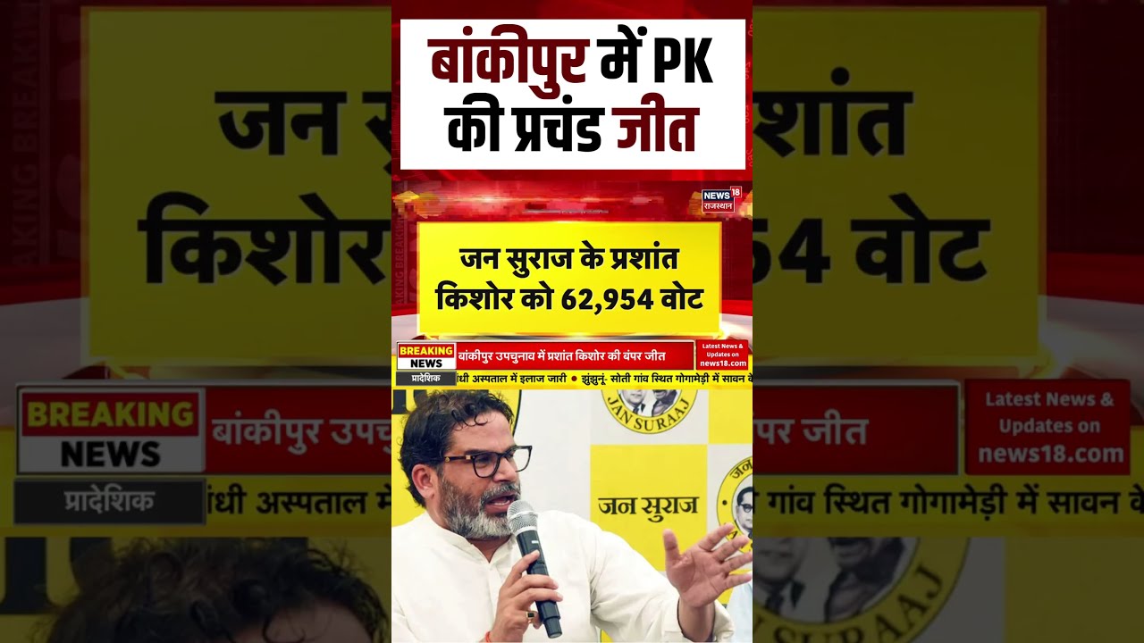 Bankipur Bypoll Results : बांकीपुर में PK की प्रचंड जीत | Shorts | Bihar ByPoll Results|pknews