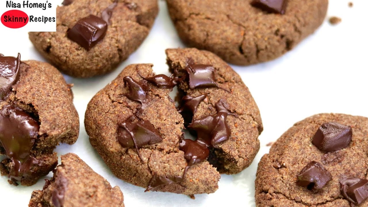 Ragi Chocolate Chip Cookies - Gluten-free Ragi Cookies Recipe - Millet Recipes | Skinny Recipes