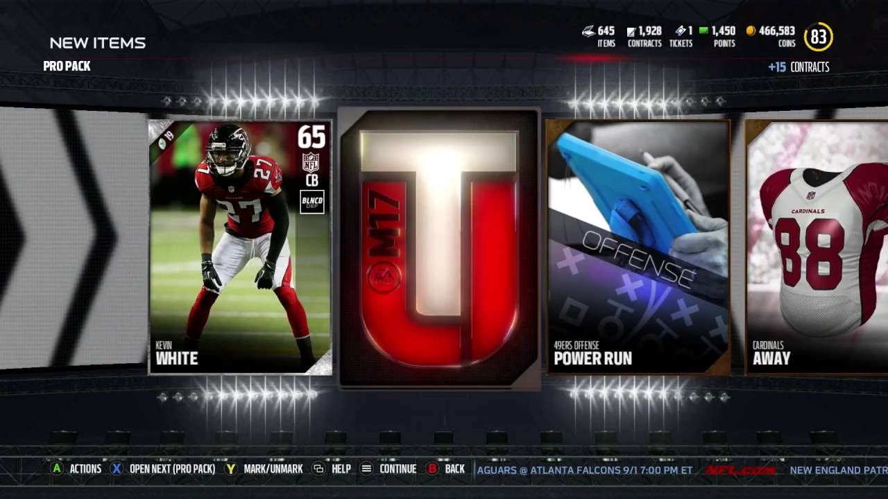 MADDEN 17 PACK OPENING 50X PRO PACK BUNDLE !!