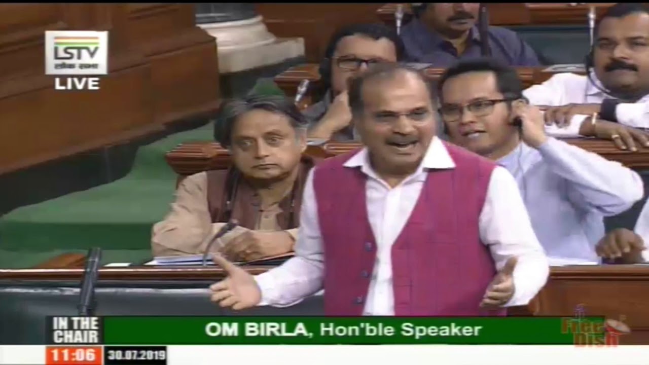 Adhir Ranjan Chowdhury in Lok Sabha on Unnao rape survivor's accident