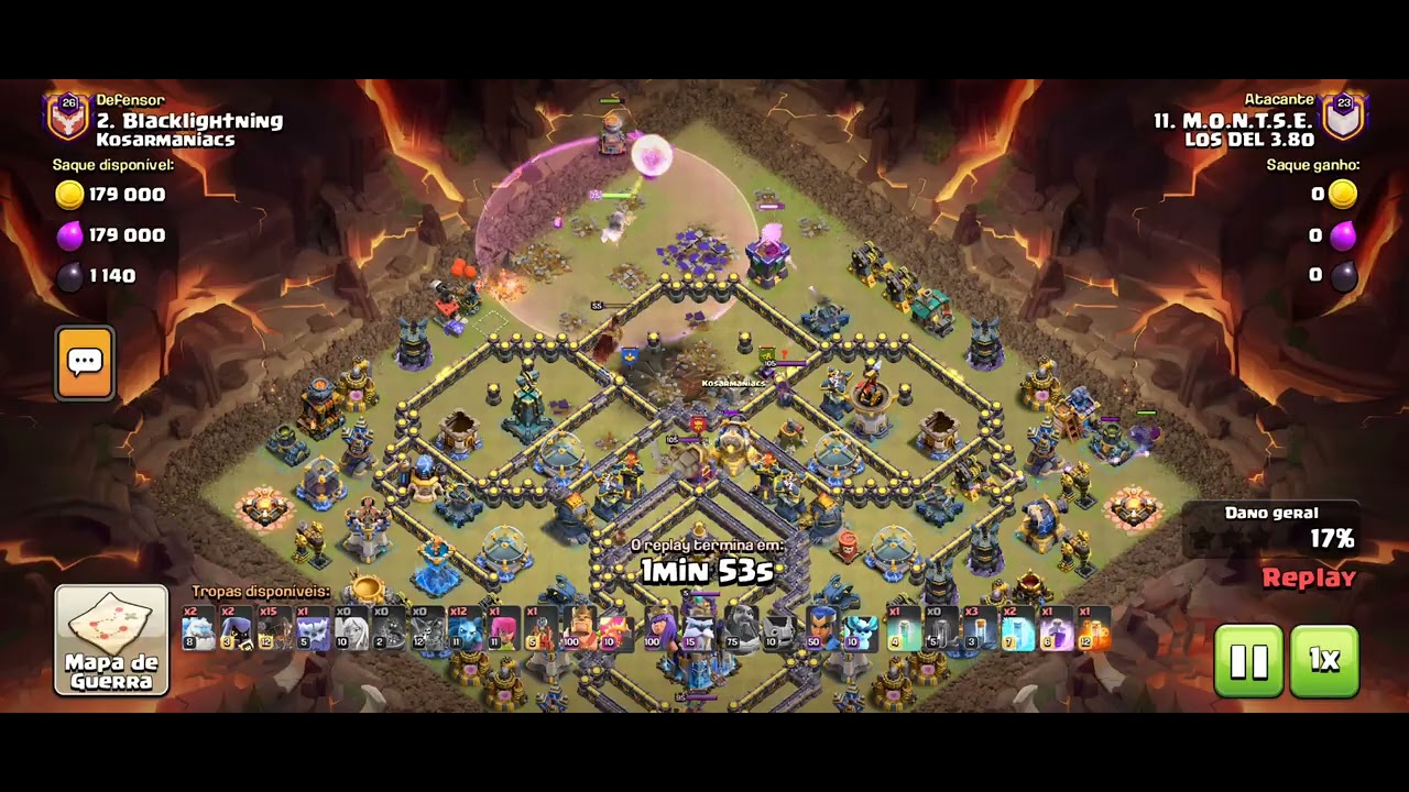 Th17 vs Th18 maxeado( bola de fuego ☄️ + super globos 🎈) 