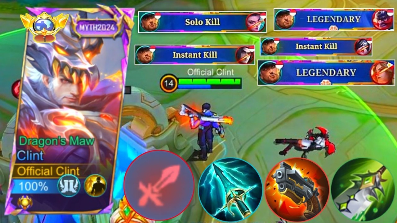 META CLINT EMBLEM FIGHTER!! CLINT HACK DAMAGE LIFESTEAL BEST EMBLEM & BUILD 2026 - Mobile Legends