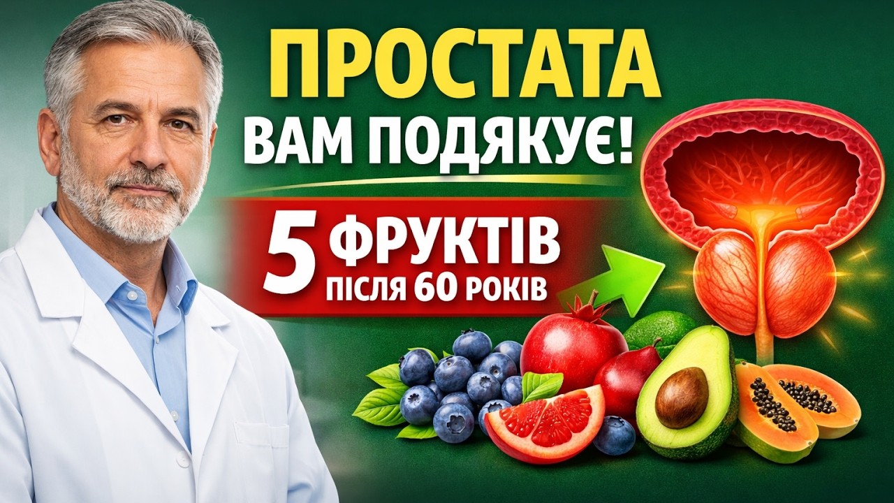 ПРОСТАТА ВАМ ПОДЯКУЄ! 5 фруктів, які має їсти кожен чоловік після шістдесяти років.