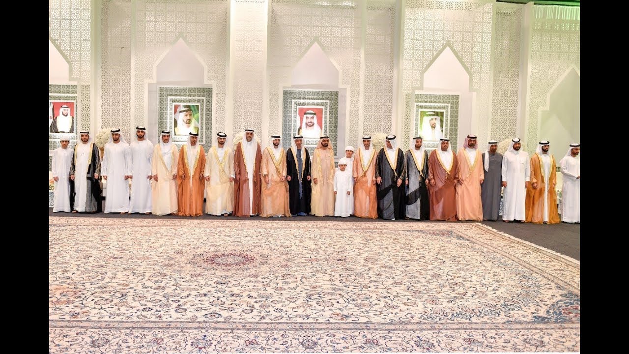 محمد بن راشد وسعود بن صقر القاسمي وأولياء العهود يحضرون أفراح آل مكتوم