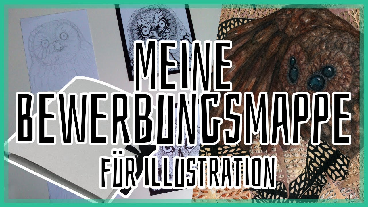 Meine Mappe f&uuml;r den Studiengang Illustration und Grafikdesign