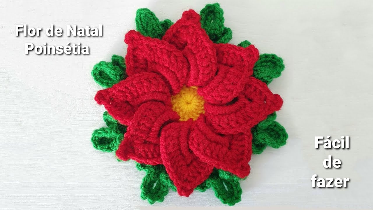 Flor de Crochê, nome Poinsétia