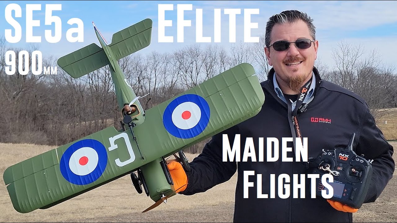 E-flite - SE5a - 900mm - Maiden Flights X2