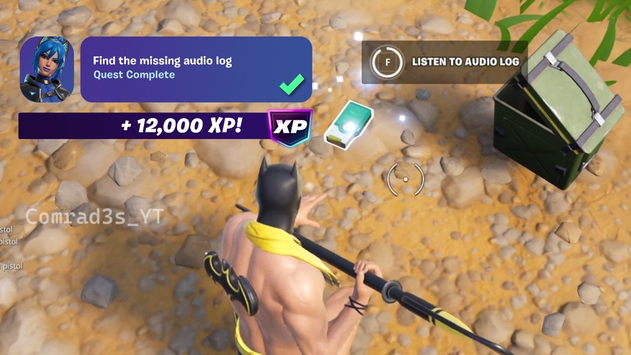 Найдите недостающий аудиожурнал в Fortnite