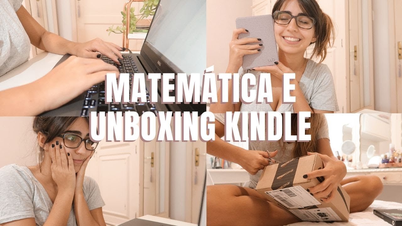 STUDY VLOG // Estudando MATEMÁTICA (socorro) + Comprei um KINDLE