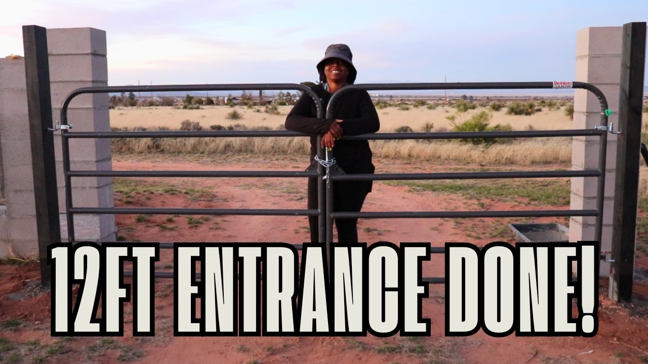 We Built Our 12FT Homestead Entrance! | Homestead in AZ