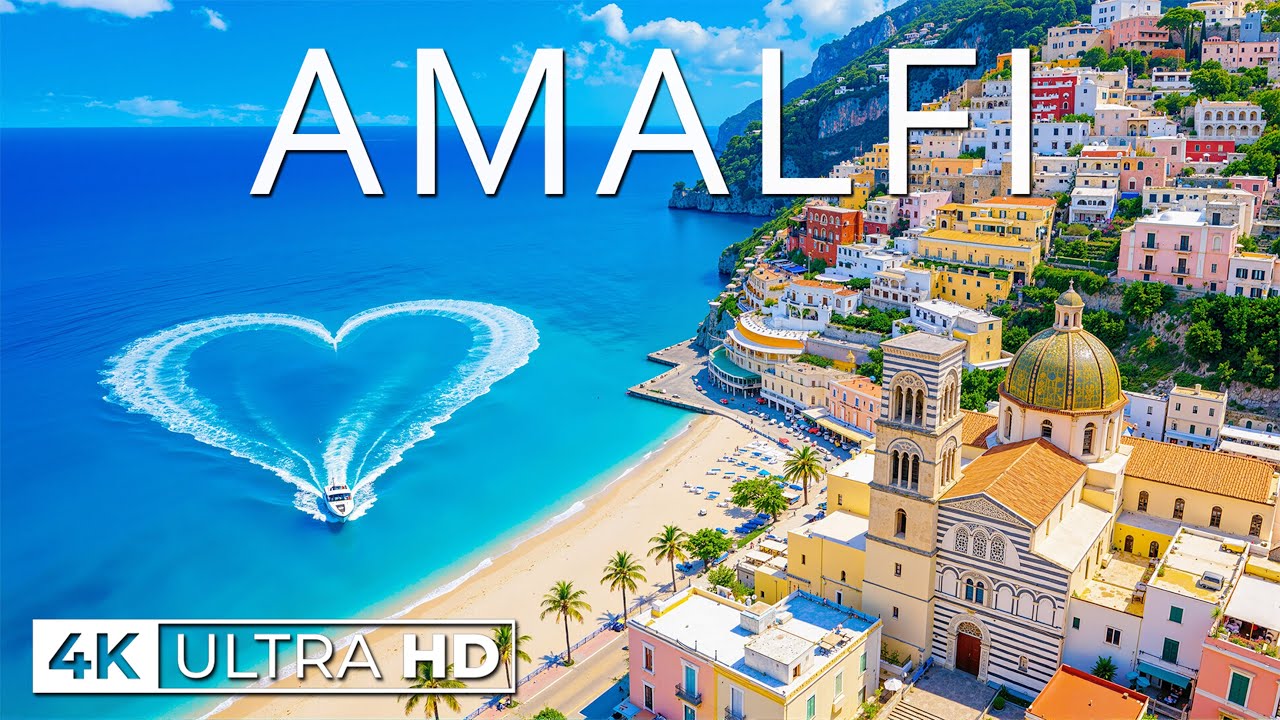 [4K] Amalfi Coast 2026 🇮🇹 | Colorful Cliffside Towns, Turquoise Sea & Deep House Vibes