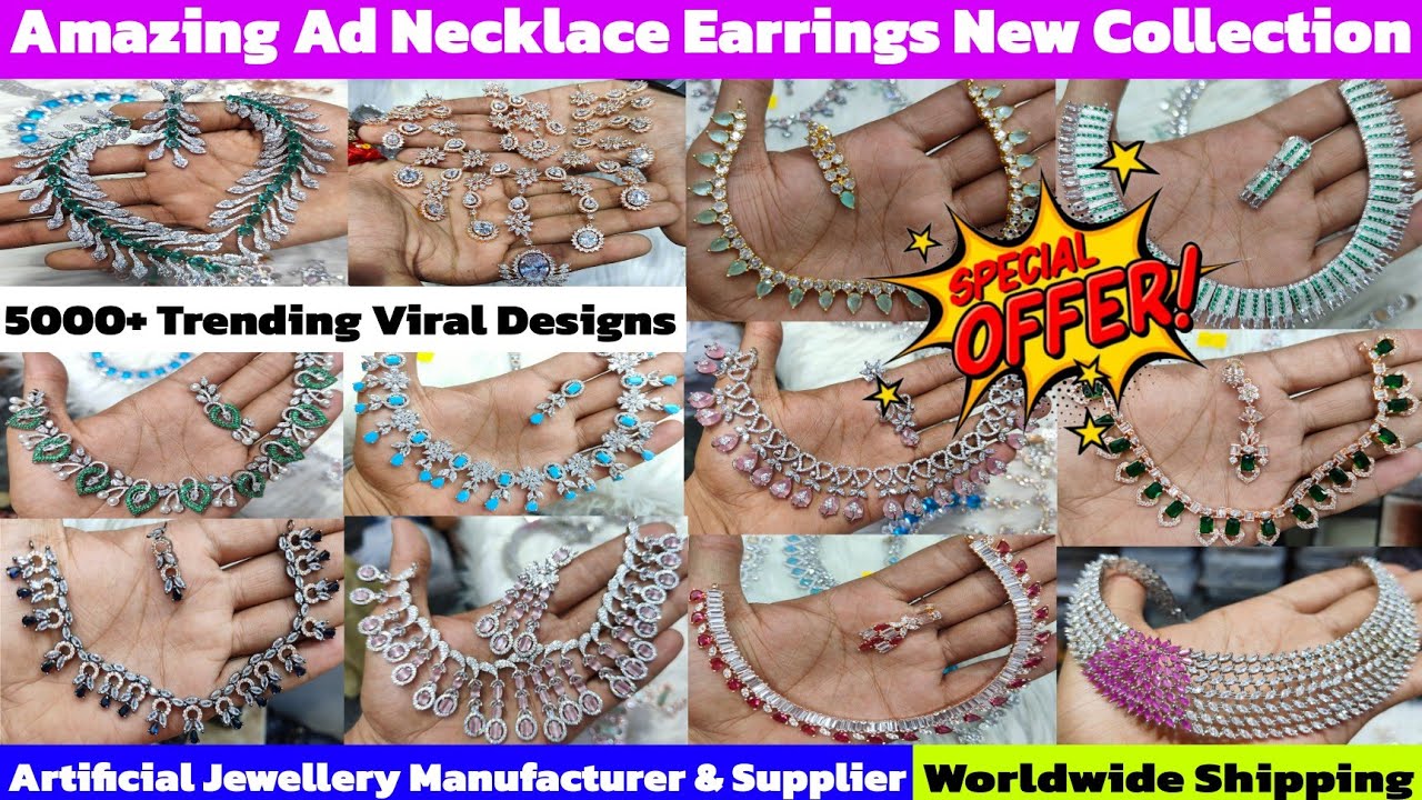 Artificial Jewellery Manufacturer | Ad Necklace Designs | India मे सबसे सस्ती Jewellery यहां मिलेंगी