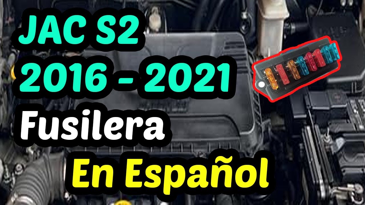 DIAGRAMA de FUSIBLES Jac S2 Año 2016 - 2021 [ En Español ]