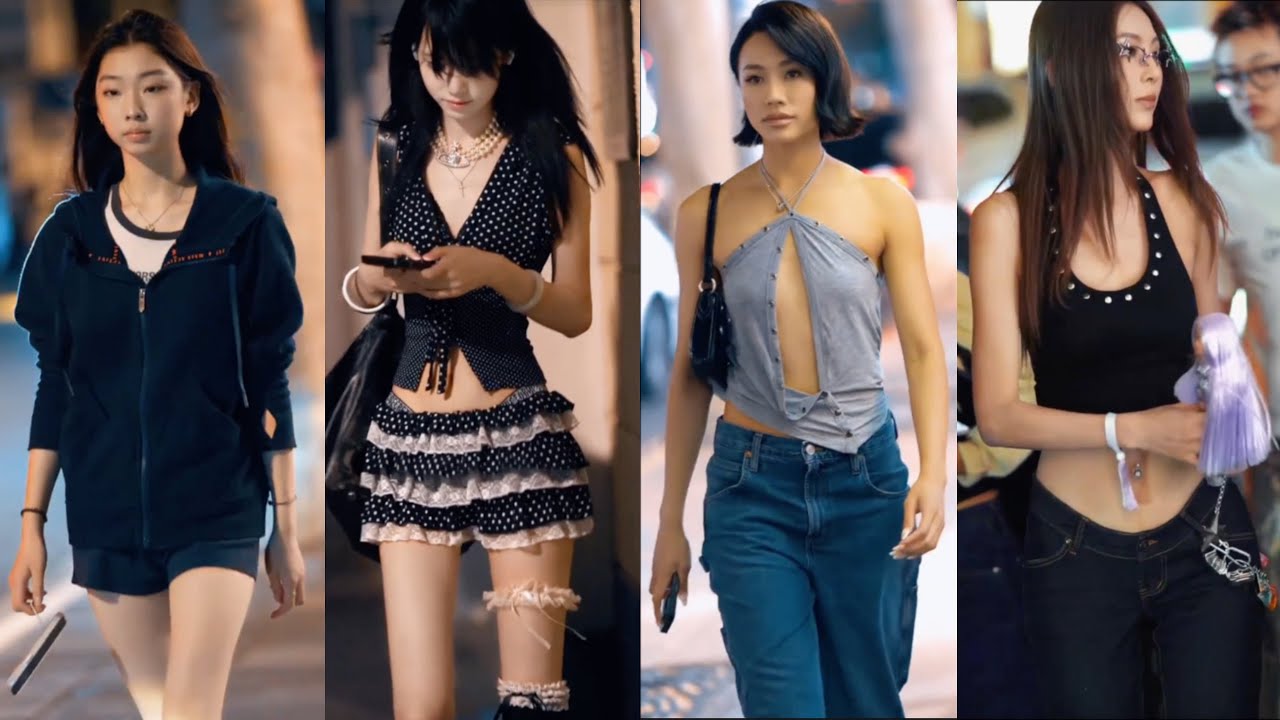 2025  Shanghai Summer Night | Trendy Outfits | Streets Styles | Fashion Tips |上海街拍
