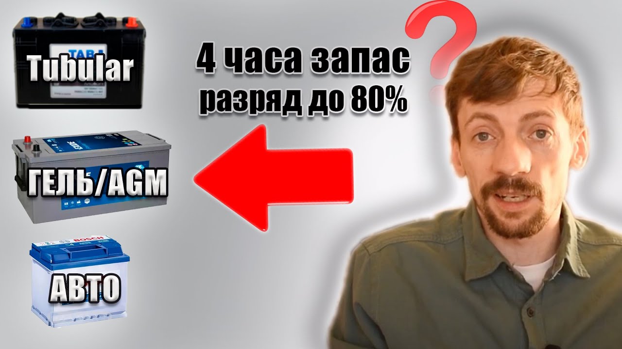 Расчет аккумулятора для инвертора.