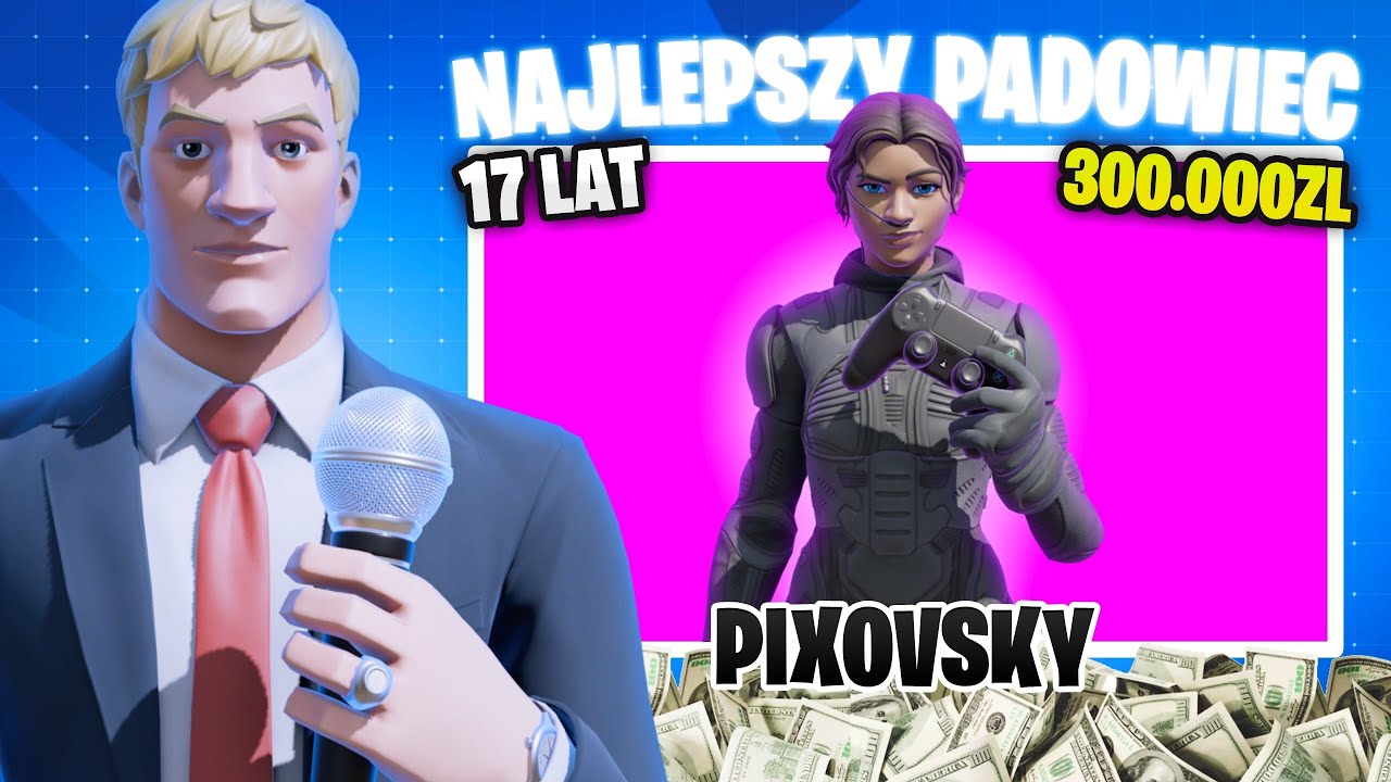 Najlepszy Gracz w Polsce Na Padzie w Fortnite! *300.000zł* - Wywiad z Pixovsky