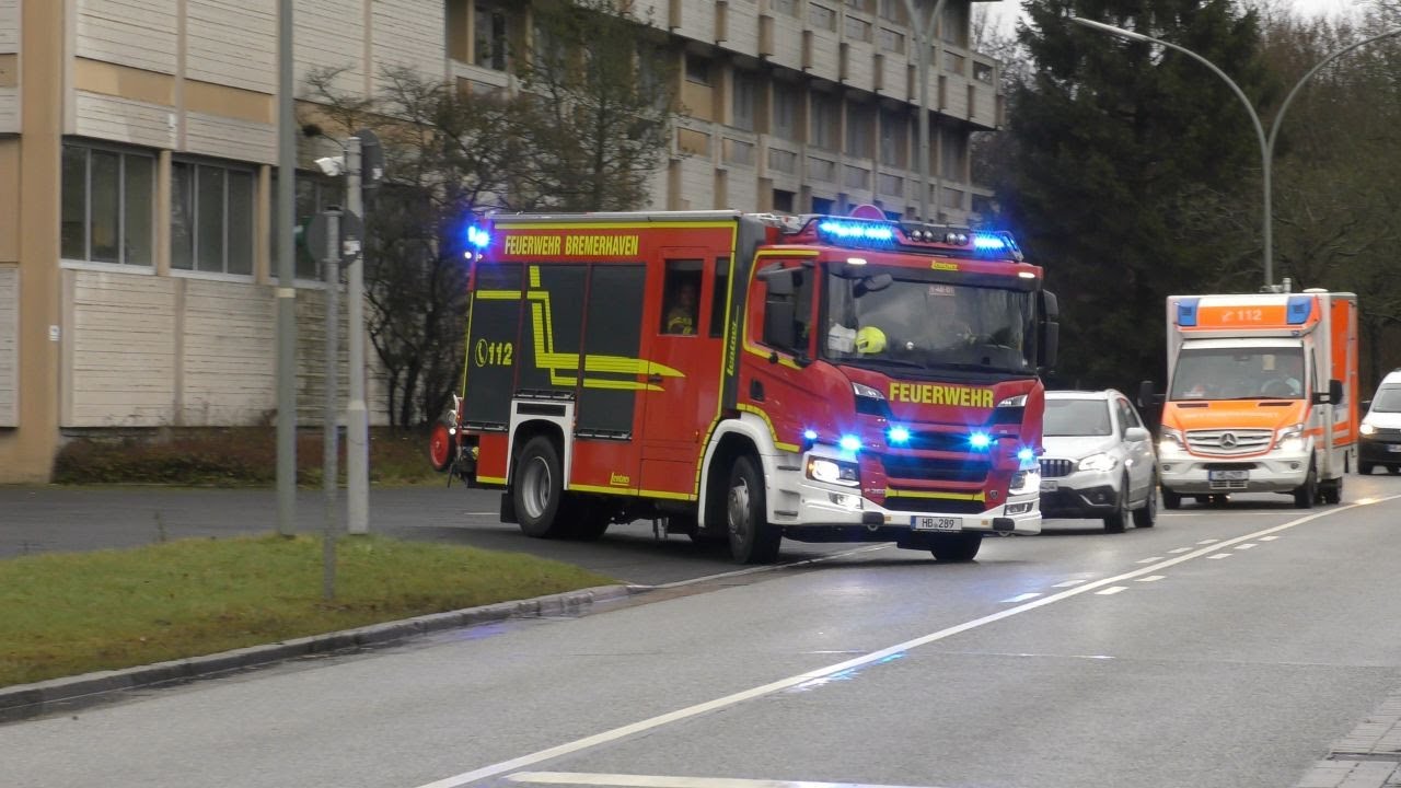 FEUERWEHR BREMERHAVEN | Rettungsdienst und Berufsfeuerwehr Bremerhaven Einsatzfahrten!