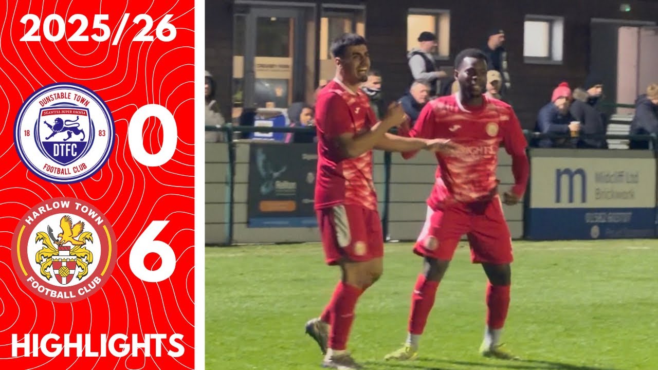 Hawks Grab Ruthless Revenge On Dunstable | Dunstable Town 0-6 Harlow Town Highlights