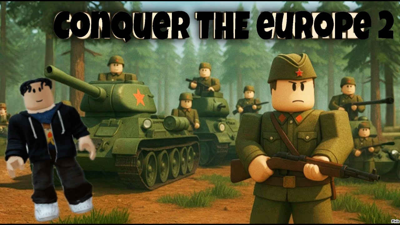 Tulen Победоносец Победил в Мировой Войне!!!!! (Conquer Europe Roblox)