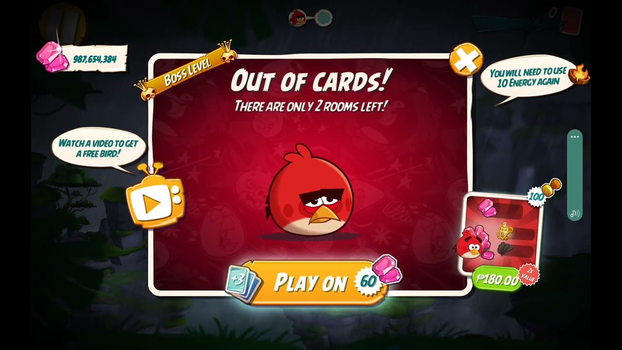 (FREE DISLIKE VIDEO) Angry birds 2 Level Failed