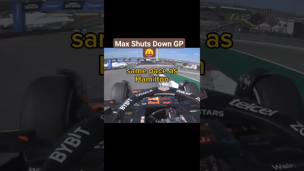 Max Shuts Down GP on Radio #shorts #f1 #austingp
